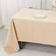 Premium Polyester 60"x126" Rectangle Tablecloth Beige - Stain-Resistant 220GSM Finish Table Cover