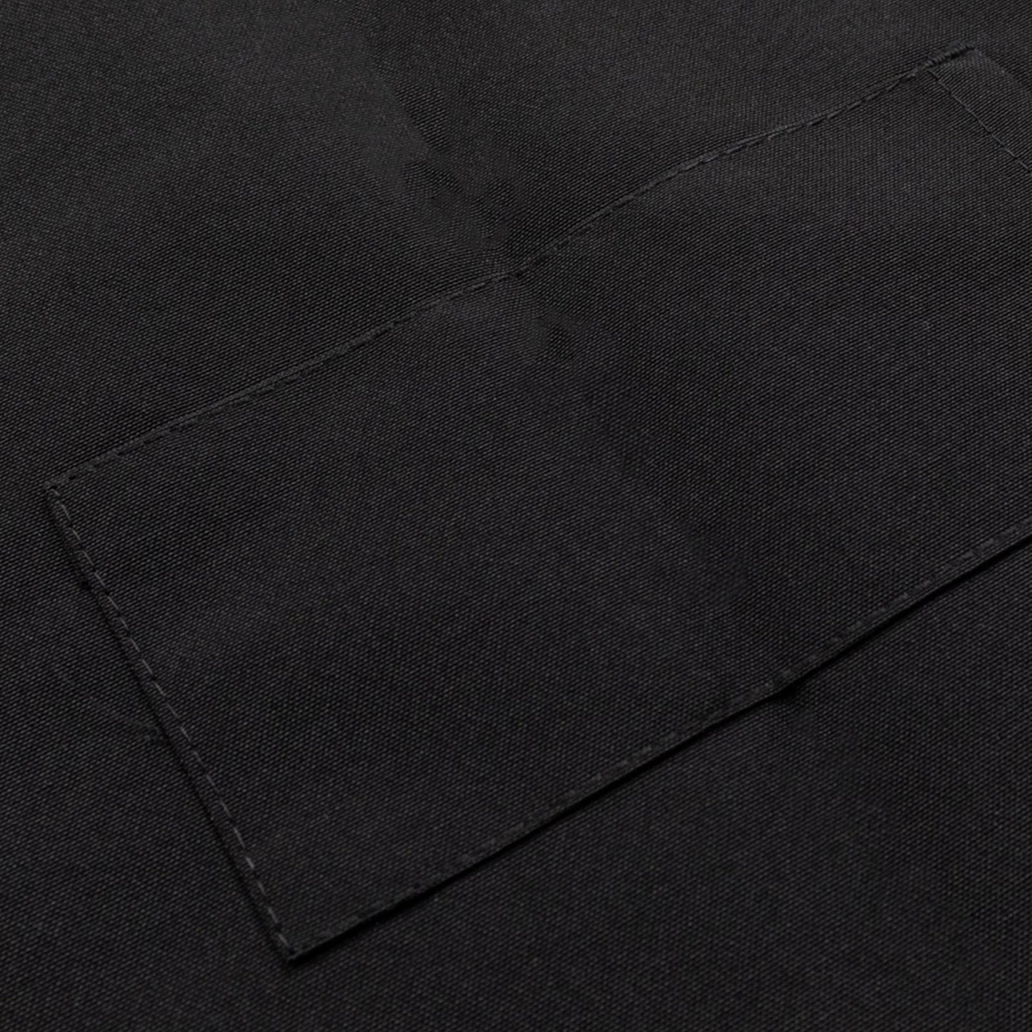 Black Premium Polyester Cooking Chef Apron with Adjustable Neck and Long Ties, Waterdrop Resistant 2 Pockets Unisex Kitchen Bib Apron