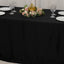 Lamour Satin 90"x132" Rectangle Tablecloth Black - Soft & Silk-Like Seamless Table Cover for Weddings & Parties