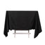 Scuba Square 70"x70" Tablecloth Black - Wrinkle Free & Stain Resistant Table Cover