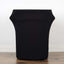 41-50 Gallons Black Stretch Spandex Round Trash Bin Container Cover