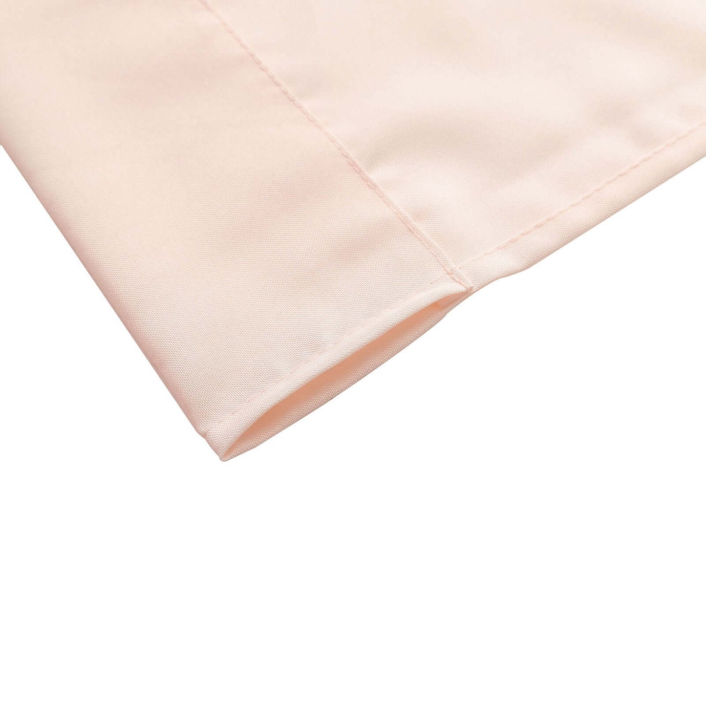 2 Pack Blush Polyester Event Curtain Drapes, 10ftx8ft Backdrop Event Panels With Rod Pockets 130 GSM