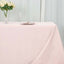 Premium Polyester 90"x132" Rectangle Tablecloth Blush - Seamless 220GSM Stain-Resistant Table Cover