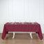 Polyester 60"x126" Rectangle Tablecloth Burgundy - Wrinkle-Resistant Table Cover