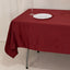Lamour Satin 60"x102" Rectangle Tablecloth Burgundy - Durable & Silky Soft Feel Table Cover