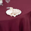 Premium Polyester 120" Round Tablecloth Burgundy - Seamless 220GSM Wrinkle-Resistant Table Cover