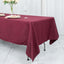 Premium Polyester 60"x102" Rectangle Tablecloth Burgundy - Durable 220GSM Wrinkle-Resistant Table Cover
