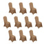10 Pack Spandex Chair Covers for Banquet Chairs Taupe - Durable Reusable Stretch Slip-On Covers