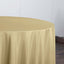 Polyester 120" Round Tablecloth Champagne - Seamless Wrinkle-Resistant Table Cover