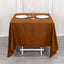 Polyester Square 70"x70" Tablecloth Cinnamon Brown - Wrinkle-Resistant & Durable Table Cover