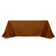 Polyester 90"x132" Rectangle Tablecloth Cinnamon Brown - Seamless Wrinkle-Resistant Table Cover