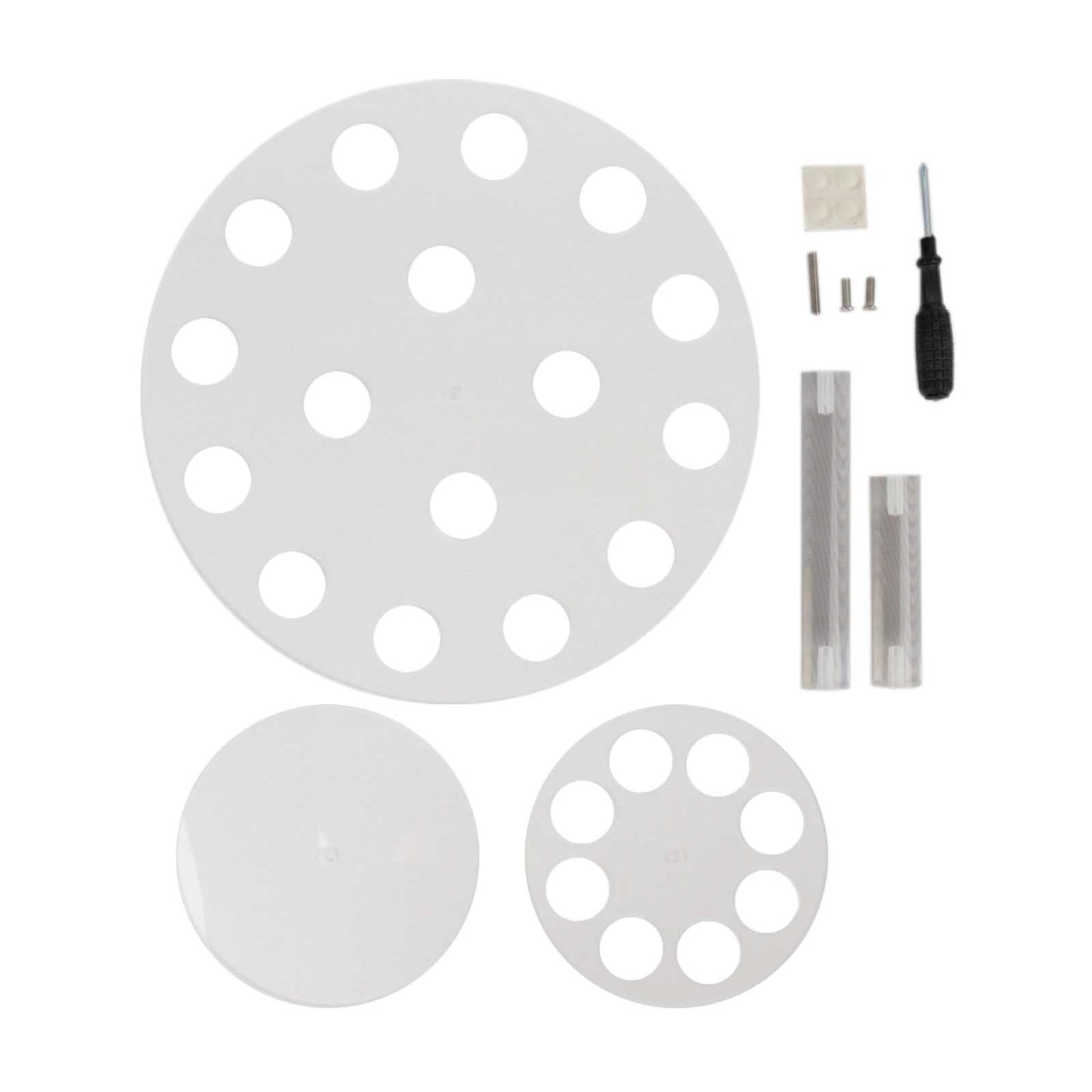 2 Tier Acrylic Round Ice Cream Cone Holder Clear - Sturdy Appetizer Dessert Display Stand with 24-Slots for Easy & Stylish Event Party Table Setup 12"