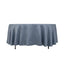 Lamour Satin 108" Round Tablecloth Dusty Blue - Durable & Silk-Like Table Cover