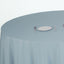 Polyester 132" Round Tablecloth Dusty Blue - Seamless Chic Table Cover