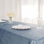 Premium Velvet 60"x102" Rectangle Tablecloth Dusty Blue - Reusable & Soft Table Cover