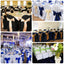Polyester Slip On Banquet Chair Covers Dusty Sage Green - Stain-Resistant Reusable Durable Fabric