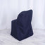 Polyester Slip On Folding Chair Covers Navy Blue - Stain-Resistant Reusable Durable Fabric