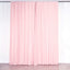 2 Pack Blush Scuba Polyester Event Curtain Drapes, Durable Flame Resistant Backdrop Event Panels Wrinkle Free with Rod Pockets - 10ftx10ft