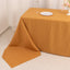 Premium Polyester 90"x156" Rectangle Tablecloth Gold - Seamless 220GSM Stain-Resistant Design for Classy Events
