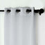2 Pack Handmade Silver Faux Linen Curtains 52"x64", Curtain Panels With Chrome Grommets