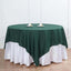 Polyester 70"x70" Table Overlay Square Tablecloth Hunter Emerald Green - Wrinkle-Resistant & Durable Table Cover