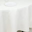 Fire Retardant Premium Polyester 108" Round Tablecloth Ivory - High-Performance Table Cover
