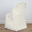 Polyester Chair Cover Ivory for Folding Chairs - Durable and Reusable Slip-On Cover