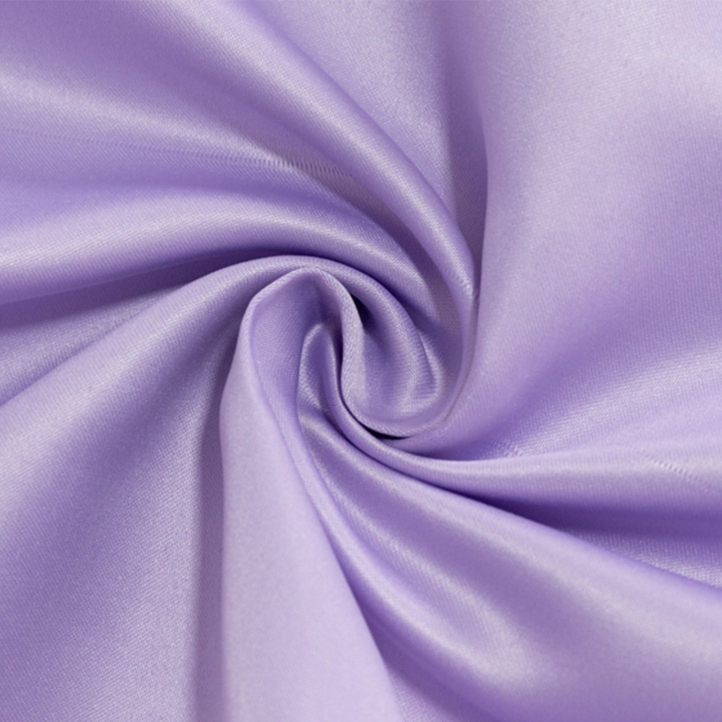 Lamour Satin 90"x132" Rectangle Tablecloth Lavender Lilac - Soft & Silk-Like Seamless Table Cover