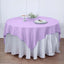 Polyester 70"x70" Table Overlay Square Tablecloth Lavender Lilac - Wrinkle-Resistant & Durable Table Cover