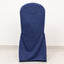 Scuba Stretch Chair Cover Navy Blue for Banquet Chairs Slim Fit Design - Wrinkle Free and Durable Slipcover