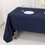 Premium Polyester 60"x126" Rectangle Tablecloth Navy Blue - Stain-Resistant 220GSM Finish Table Cover