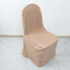 Polyester Slip On Banquet Chair Covers Nude - Stain-Resistant Reusable Durable Fabric