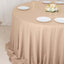 Scuba Round 132" Tablecloth Nude - Wrinkle Free & Stain Resistant Seamless Table Cover