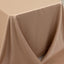 Lamour Satin 90"x156" Rectangle Tablecloth Nude - Luxurious, Soft Seamless Table Cover