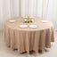 Premium Polyester 108" Round Tablecloth Nude - Wrinkle-Resistant 220GSM Table Cover