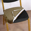 Velvet Chair Cushion Protector Stretch with Tie for Dining Chairs Olive Green - Durable Cover for Formal Gatherings