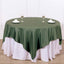 Polyester 70"x70" Table Overlay Square Tablecloth Olive Green - Wrinkle-Resistant & Durable Table Cover