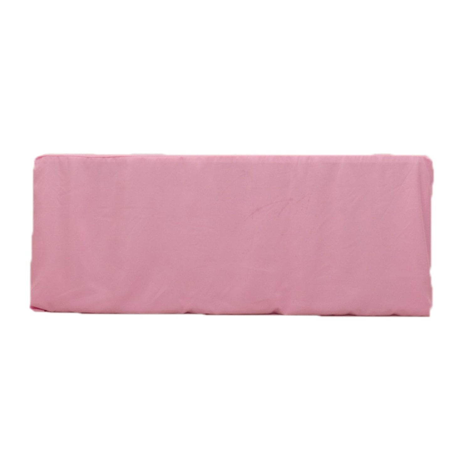 Fitted Polyester 72"x30" Rectangle Tablecloth Pink - Durable and Easy to Maintain Table Cover