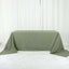 Polyester 90"x156" Rectangle Tablecloth Dusty Sage Green - Seamless Wrinkle-Resistant Table Cover