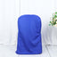 Polyester Slip On Folding Chair Covers Royal Blue - Stain-Resistant Reusable Durable Fabric