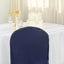 10 Pack Polyester Chair Cover for Banquet Chairs Navy Blue - Stain-Resistant Reusable Slip-On Slipcover