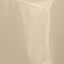 Fitted Polyester 72"x30" Rectangle Tablecloth Nude - Durable Table Cover
