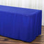 Fitted Polyester 72"x30" Rectangle Tablecloth Royal Blue - Durable and Easy to Maintain Table Cover