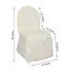 Polyester Slip On Banquet Chair Covers Ivory - Stain-Resistant Reusable Durable Fabric