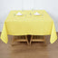 Polyester Square 70"x70" Tablecloth Yellow - Wrinkle-Resistant & Durable Table Cover