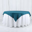 Polyester 54"x54" Table Overlay Square Tablecloth Peacock Teal - Wrinkle-Resistant & Durable Table Cover