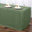 Fitted Polyester 72"x30" Rectangle Tablecloth Olive Green - Durable and Easy to Maintain Table Cover