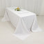 Fire Retardant Premium Polyester 90"x132" Rectangular Tablecloth White - Stylish High-Performance Seamless Table Cover for Large Gatherings