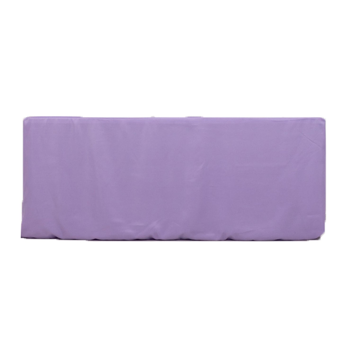 Fitted Polyester 72"x30" Rectangle Tablecloth Lavender Lilac - Durable Table Cover