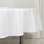 Fire Retardant Premium Polyester 90" Round Tablecloth White - Stylish High-Performance Table Cover for Large Gatherings